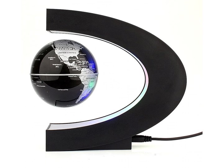 United Entertainment Magnetyczny globus lewitujący Lampa dekoracyjna Tworzywo sztuczne Kolor Czarny