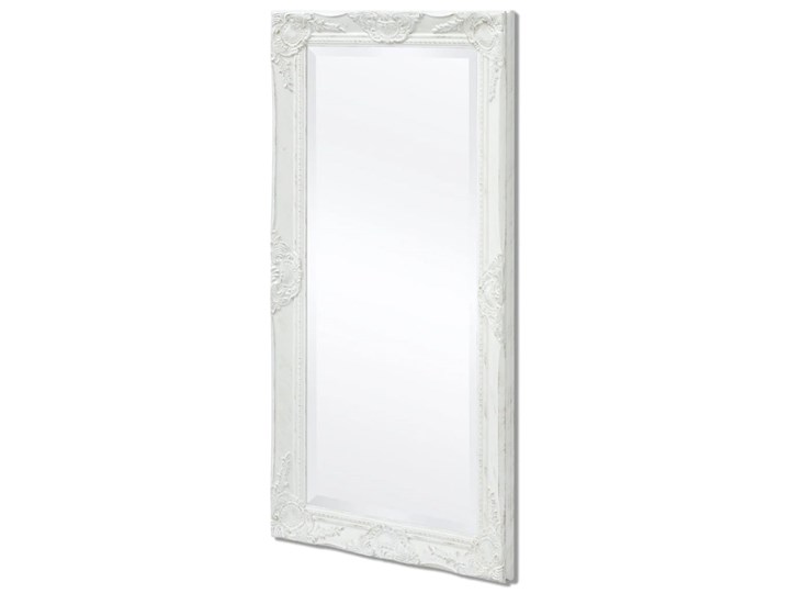 vidaXL Lustro ścienne w stylu barokowym, 100x50 cm, białe Prostokątne Lustro z ramą Styl Tradycyjny Pomieszczenie Salon