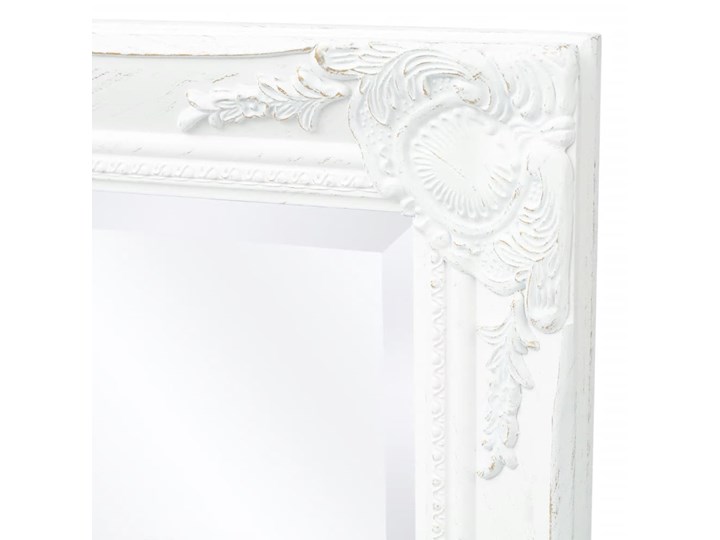 vidaXL Lustro ścienne w stylu barokowym, 100x50 cm, białe Prostokątne Lustro z ramą Pomieszczenie Garderoba