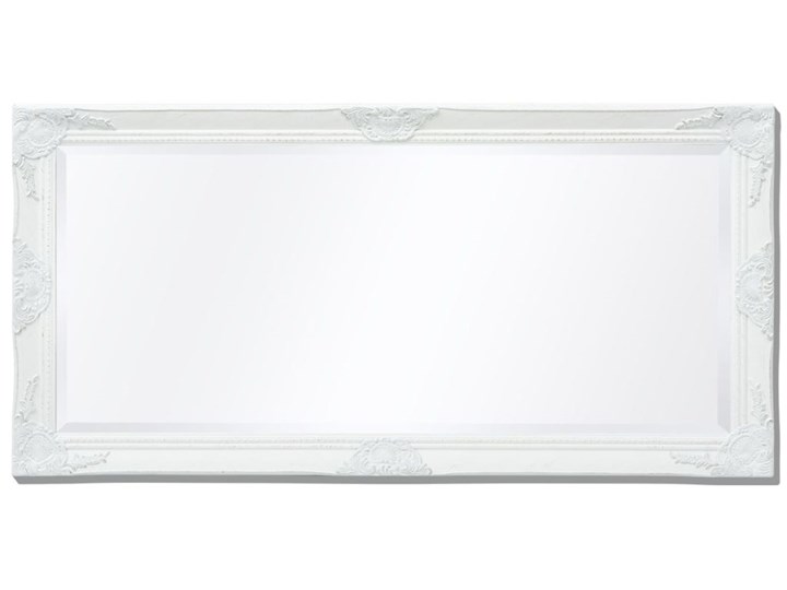 vidaXL Lustro ścienne w stylu barokowym, 120x60 cm, białe Prostokątne Lustro z ramą Kolor Biały