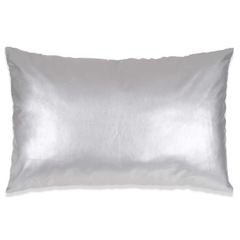 vidaXL 2-częściowy zestaw poduszek, PU, 40x60 cm, srebrny