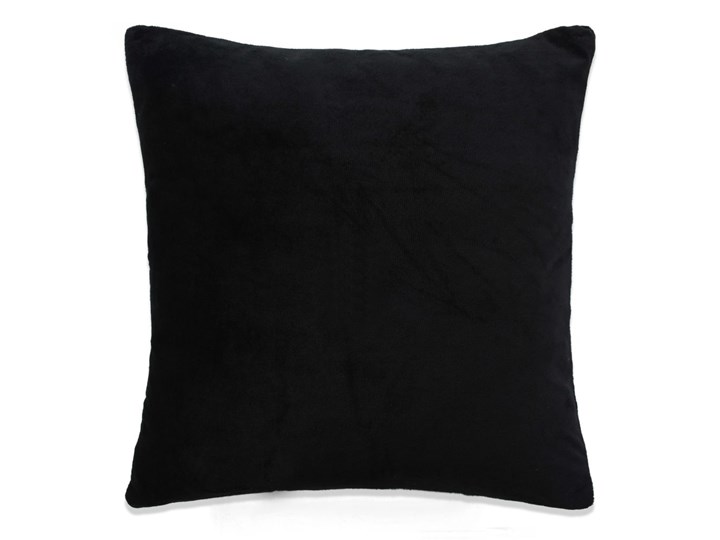 vidaXL Zestaw poduszek, 2 szt., tkanina, 45 x 45 cm, czarne Poliester Poszewka dekoracyjna Bawełna 45x45 cm Kwadratowe Welur Kategoria Poduszki i poszewki dekoracyjne