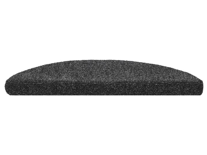 vidaXL Samoprzylepne nakładki na schody, 15 szt., 56x17x3 cm, szare Nieregularny 17x56 cm Bawełna Nakładki schodowe Syntetyk Wzór Jednobarwny Wzór Grochy