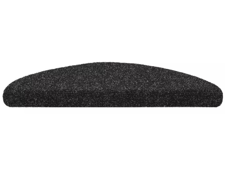 vidaXL Samoprzylepne nakładki na schody, 15 szt., 56x17x3 cm, czarne Syntetyk Bawełna 17x56 cm Nakładki schodowe Nieregularny Wzór Grochy