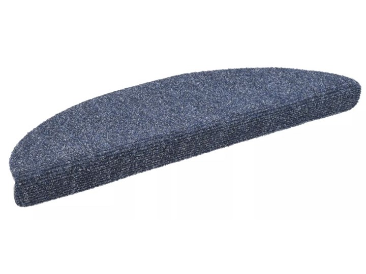 vidaXL Samoprzylepne nakładki na schody, 56x17x3 cm, niebieskie Bawełna Nakładki schodowe 17x56 cm Syntetyk Nieregularny Kategoria Dywany