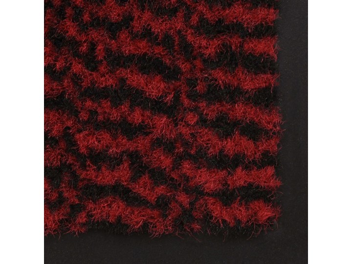 vidaXL Prostokątna wycieraczka przed drzwi 90 x 150 cm, czerwona Tworzywo sztuczne Kolor Czerwony