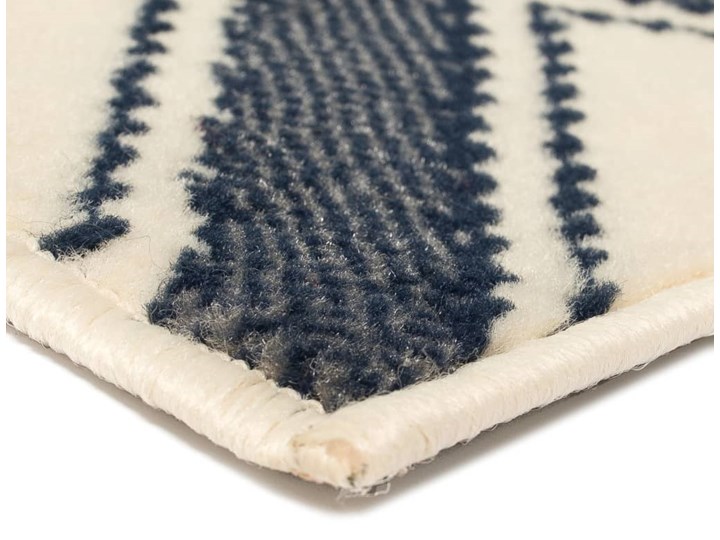vidaXL Nowoczesny dywan w zygzak, 120x170 cm, brązowo-czarno-niebieski Dywany Syntetyk Kategoria Dywany Prostokątny Kolor Czarny