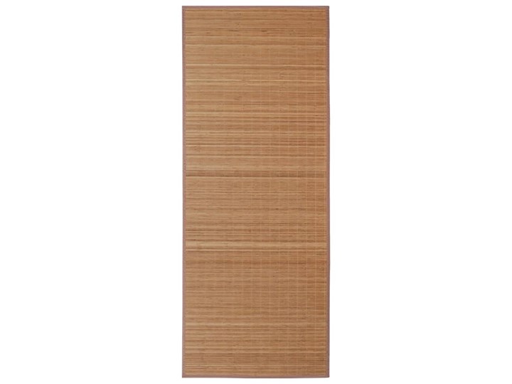 vidaXL Mata bambusowa na podłogę, 100x160 cm, brązowa Dywany Pomieszczenie Salon Nieregularny Syntetyk Kolor Brązowy