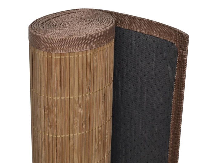 vidaXL Mata bambusowa na podłogę, 100x160 cm, brązowa Dywany Nieregularny Syntetyk Pomieszczenie Salon