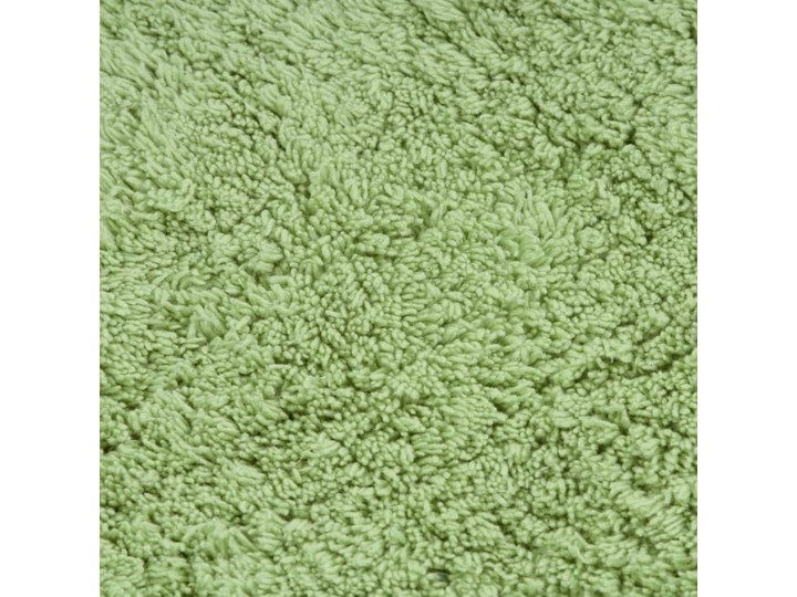 vidaXL 3-częściowy zestaw mat łazienkowych, tkanina, zielony 50x78 cm Nieregularny 44x50 cm 50x50 cm Bawełna Kategoria Dywaniki łazienkowe