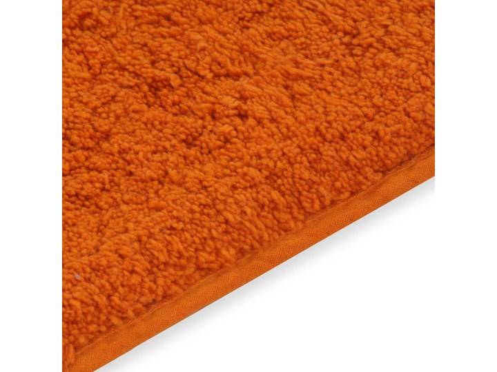 vidaXL 2-częściowy zestaw mat łazienkowych, tkanina, pomarańcz Bawełna 63x93 cm Nieregularny Kolor Pomarańczowy Prostokątny 44x52 cm Kategoria Dywaniki łazienkowe