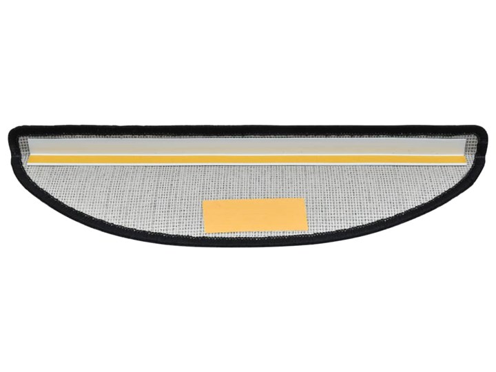 vidaXL Nakładki na schody, 15 szt., 56 x 17 x 3 cm, antracytowe Syntetyk 17x56 cm Nieregularny Kategoria Dywany Nakładki schodowe Kolor Szary