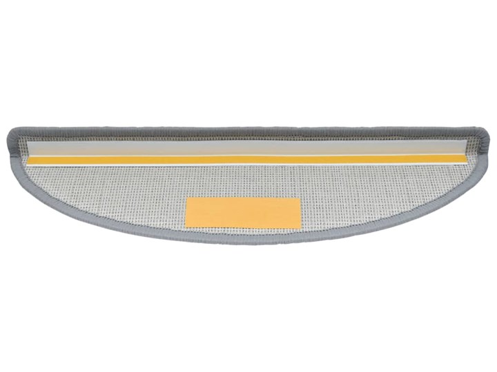 vidaXL Nakładki na schody, 15 szt., 56 x 17 x 3 cm, jasnoszare Syntetyk Nakładki schodowe Nieregularny 17x56 cm Kolor Szary