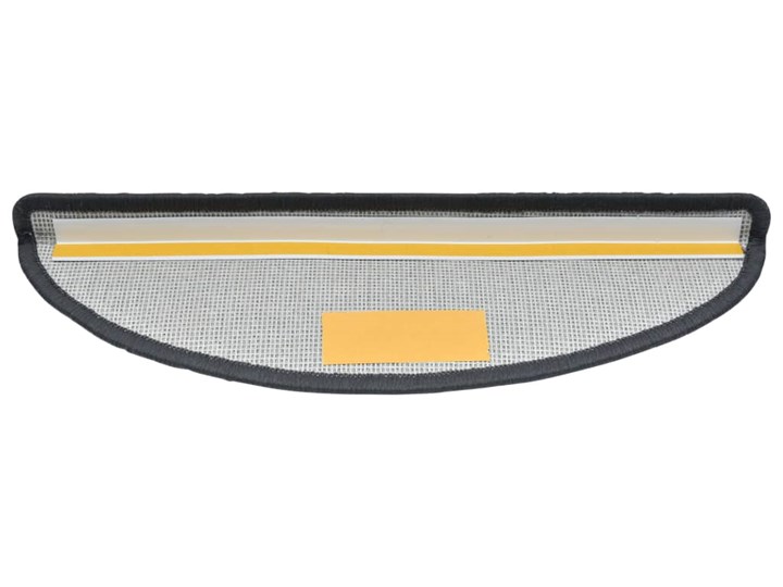 vidaXL Nakładki na schody, 15 szt., 65 x 24 x 4 cm, ciemnoszare Syntetyk Nieregularny 24x65 cm Nakładki schodowe Kolor Szary