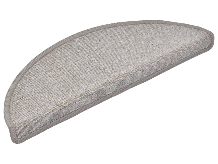 vidaXL Nakładki na schody, 15 szt., 65 x 24 x 4 cm, taupe Nieregularny 24x65 cm Syntetyk Nakładki schodowe Kolor Szary