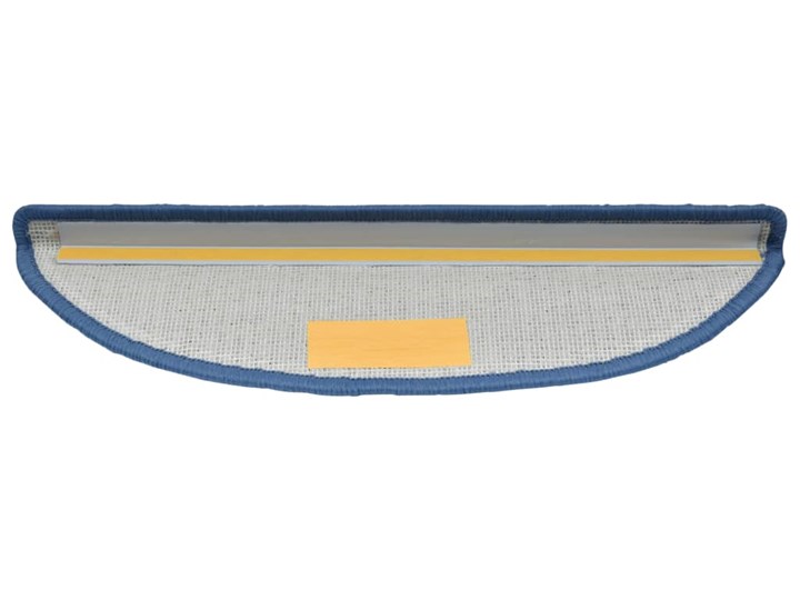vidaXL Nakładki na schody, 15 szt., 65 x 24 x 4 cm, niebieskie Syntetyk Nieregularny 24x65 cm Nakładki schodowe Kolor Szary