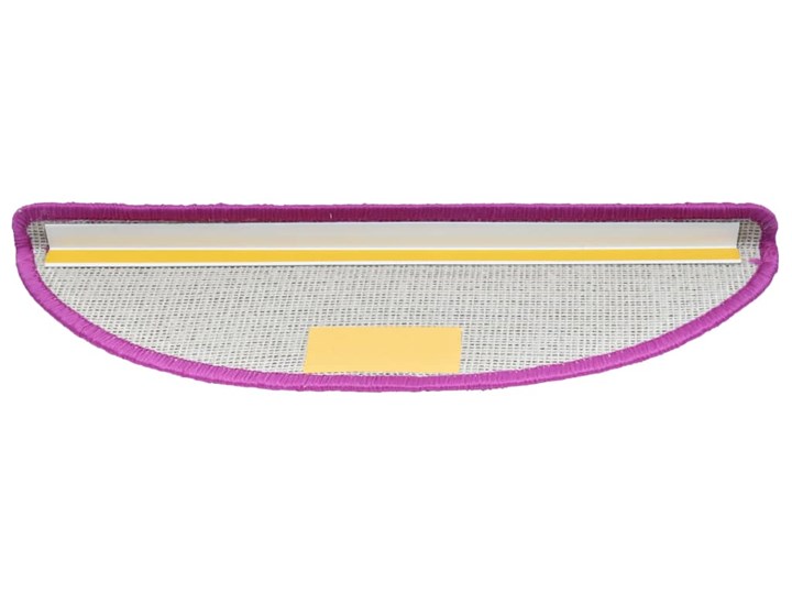 vidaXL Nakładki na schody, 15 szt., 65 x 25 cm, fioletowe Nieregularny Syntetyk 25x65 cm Nakładki schodowe Kolor Fioletowy