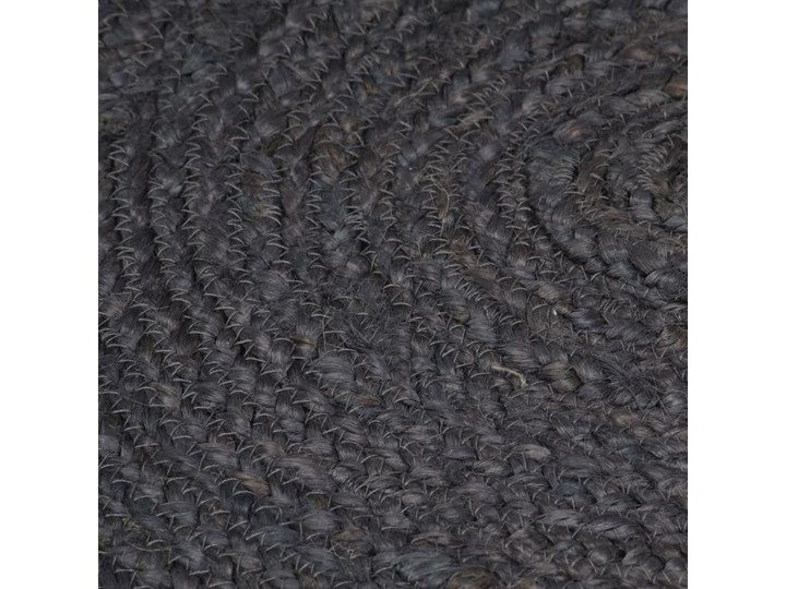 vidaXL Ręcznie wykonany dywan z juty, okrągły, 90 cm, ciemnoszary Dywany Dywany sznurkowe 90x90 cm Juta Kategoria Dywany