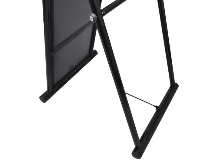 vidaXL 240579 Free Standing Floor Mirror Full Length Rectangular Black Stojące Prostokątne Kolor Czarny