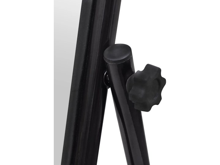 vidaXL 240579 Free Standing Floor Mirror Full Length Rectangular Black Stojące Prostokątne Styl Tradycyjny Kolor Czarny
