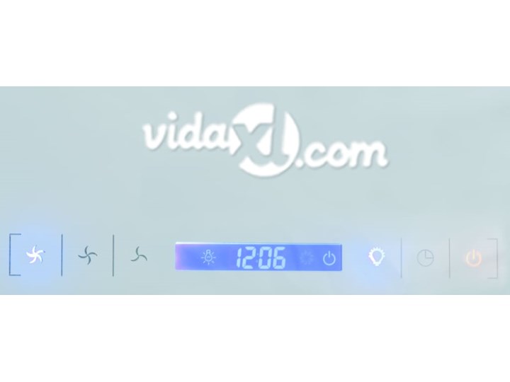 vidaXL Okap kuchenny, szkło hartowane, białe, 600 mm Kolor Biały