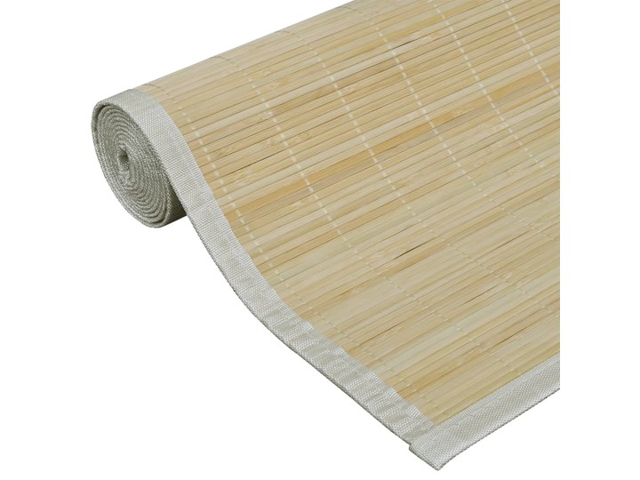 vidaXL Naturalny, prostokątny dywan bambusowy, 80 x 300 cm Syntetyk Chodniki Dywaniki Kolor Beżowy 80x300 cm Poliester Trawa morska Dywany Pomieszczenie Salon