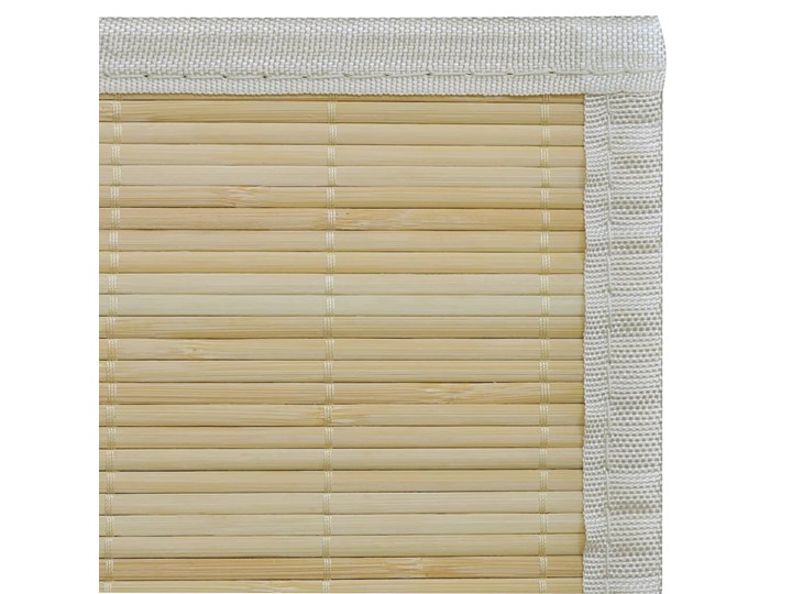 vidaXL Naturalny, prostokątny dywan bambusowy, 80 x 300 cm Kategoria Dywany Poliester Syntetyk Dywaniki Chodniki Dywany Trawa morska 80x300 cm Kolor Beżowy