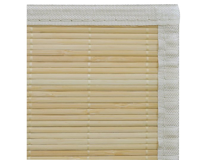 vidaXL Naturalny, prostokątny dywan bambusowy, 120 x 180 cm Dywaniki 120x180 cm Dywany Poliester Syntetyk Pomieszczenie Salon