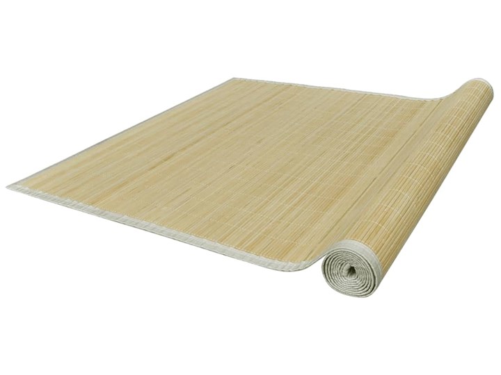 vidaXL Naturalny, prostokątny dywan bambusowy, 150 x 200 cm Dywaniki 150x200 cm Syntetyk Dywany Poliester Kategoria Dywany