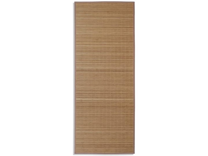 vidaXL Brązowy, prostokątny dywan bambusowy, 80 x 200 cm Poliester Syntetyk Dywany Pomieszczenie Salon Dywaniki 80x200 cm Kategoria Dywany