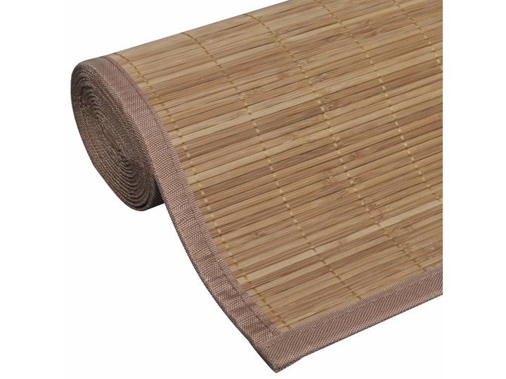 vidaXL Brązowy, prostokątny dywan bambusowy, 80 x 200 cm Poliester Syntetyk 80x200 cm Dywaniki Dywany Kategoria Dywany