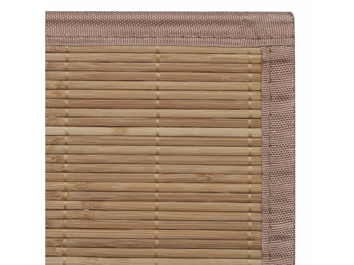 vidaXL Brązowy, prostokątny dywan bambusowy, 80 x 200 cm Kategoria Dywany 80x200 cm Syntetyk Dywaniki Dywany Poliester Pomieszczenie Salon