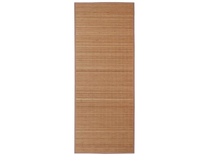vidaXL Brązowy, prostokątny dywan bambusowy, 80 x 300 cm Pomieszczenie Salon Poliester Dywany Syntetyk Dywaniki 80x300 cm Kategoria Dywany