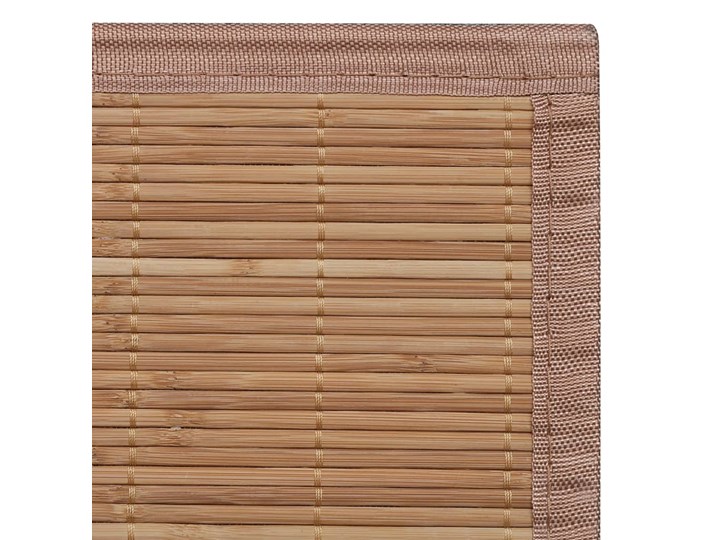 vidaXL Brązowy, prostokątny dywan bambusowy, 80 x 300 cm Poliester Dywany Syntetyk Dywaniki 80x300 cm Pomieszczenie Salon