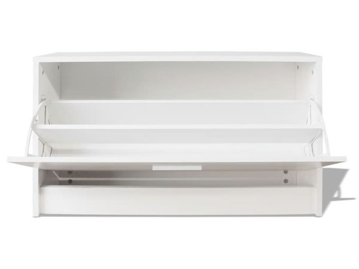 vidaXL Szafka na buty 80x24x45 cm biała Głębokość 24 cm Płyta laminowana Płyta meblowa Szerokość 80 cm Płyta MDF Kolor Biały