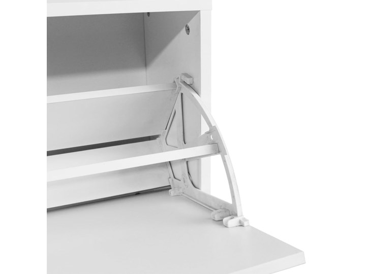 vidaXL Szafka na buty 80x24x45 cm biała Płyta laminowana Płyta MDF Płyta meblowa Szerokość 80 cm Głębokość 24 cm Pomieszczenie Przedpokój