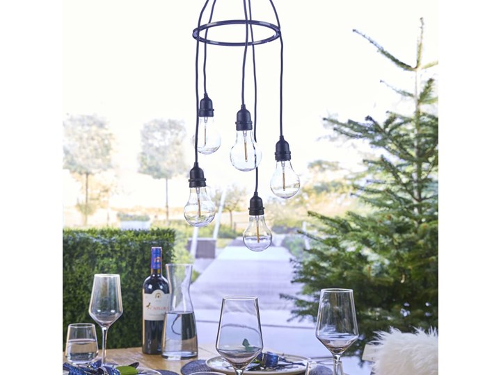 Luxform Lampa wisząca LED Hubble, na baterie, 5 kropli Lampa LED Lampa sufitowa Kategoria Lampy ogrodowe
