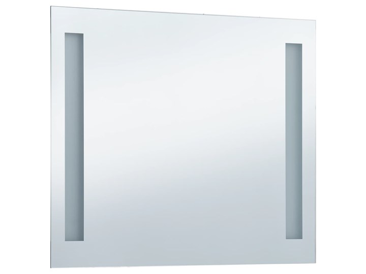 vidaXL Ścienne lustro łazienkowe z LED, 60 x 50 cm Prostokątne Pomieszczenie Łazienka Kategoria Lustra