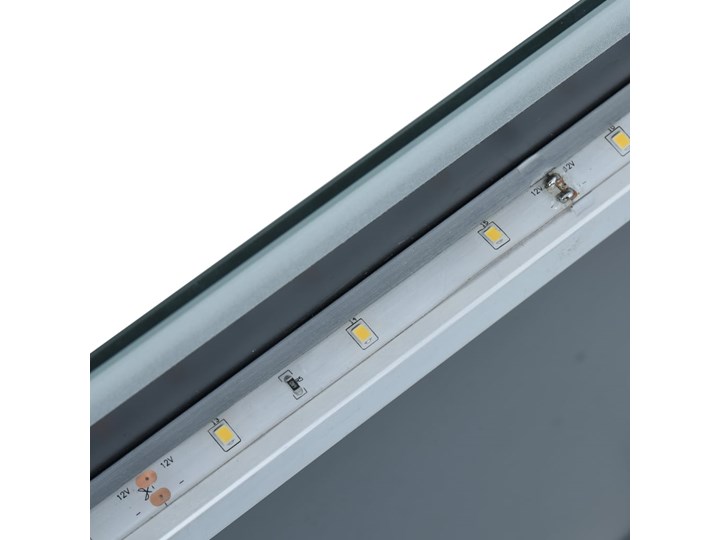 vidaXL Ścienne lustro łazienkowe z LED, 50 x 60 cm Prostokątne Pomieszczenie Łazienka
