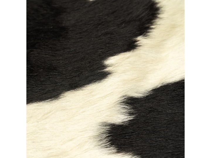 vidaXL Dywan z krowiej skóry, czarno-biały, 150x170 cm Nieregularny Dywany Skóra Kolor Czarny Kategoria Dywany