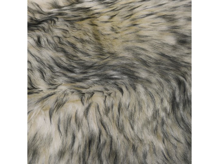 vidaXL Dywanik ze skóry owczej, 60 x 90 cm, ciemnoszary melanż Pomieszczenie Salon Dywaniki Dywany Wełna 60x90 cm Nieregularny Skóra Wzór Jednobarwny