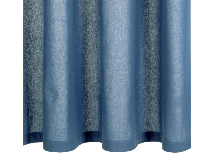 vidaXL Zasłony, metalowe kółka, 2 szt., bawełna, 140x175 cm niebieskie Zasłona zaciemniająca Typ Zasłony gotowe