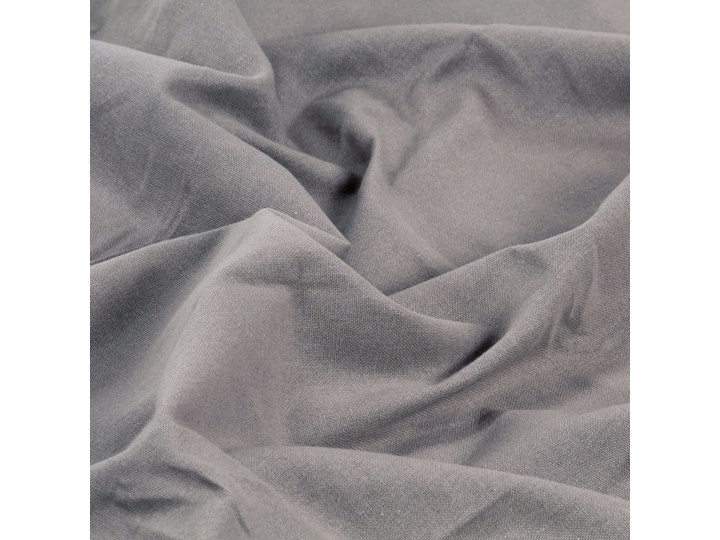 vidaXL Zasłony, metalowe kółka, 2 szt., bawełna, 140x225 cm, szare Kolor Szary Zasłona zaciemniająca Pomieszczenie Sypialnia