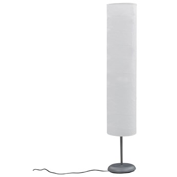 vidaXL Lampa podłogowa na stojaku, 121 cm, biała, E27