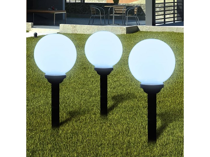 vidaXL Lampy do oświetlenia ścieżki, 6 szt, LED, 20 cm, ze szpikulcami Lampa LED Kategoria Lampy ogrodowe Lampa solarna Kolor Biały