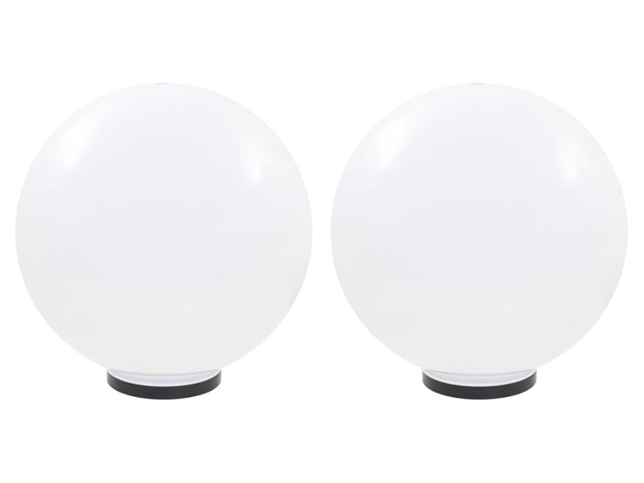 vidaXL Lampy ogrodowe LED, 2 szt., kuliste, 50 cm, PMMA Lampa stojąca Kolor Biały