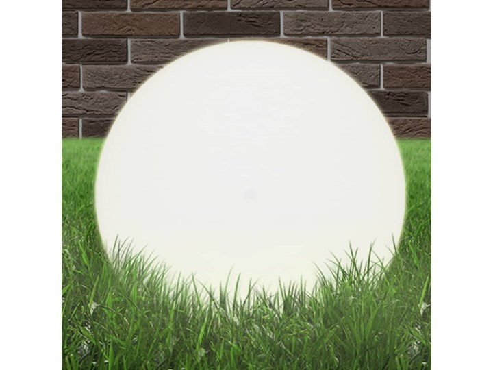 vidaXL Lampy ogrodowe LED, 2 szt., kuliste, 50 cm, PMMA Lampa stojąca Kolor Biały