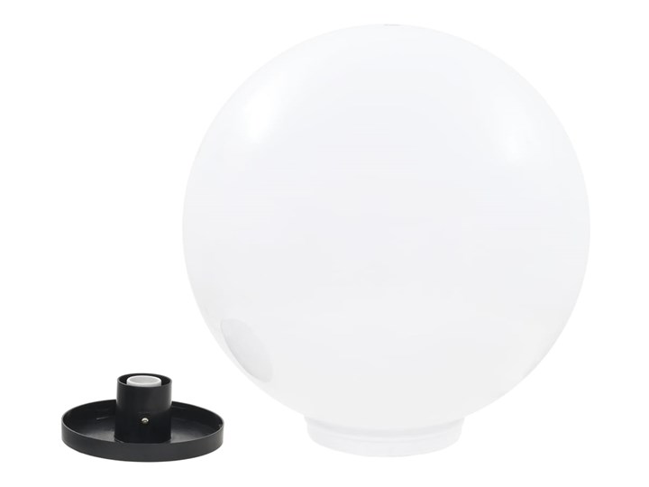 vidaXL Lampy ogrodowe LED, 2 szt., kuliste, 50 cm, PMMA Lampa stojąca Kolor Biały