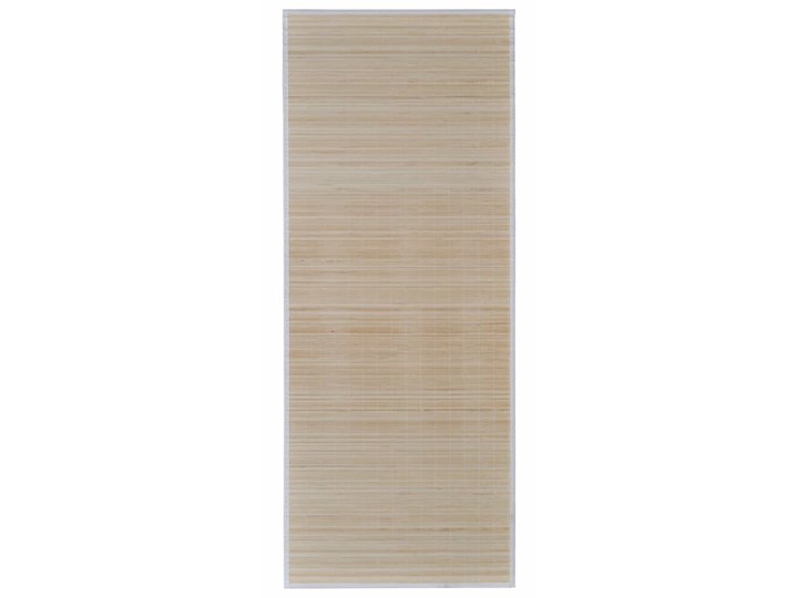 vidaXL Prostokątne, naturalne maty bambusowe, 4 szt., 120 x 180 cm Poliester Syntetyk Dywaniki Nieregularny Pomieszczenie Salon 120x180 cm Dywany Kolor Beżowy