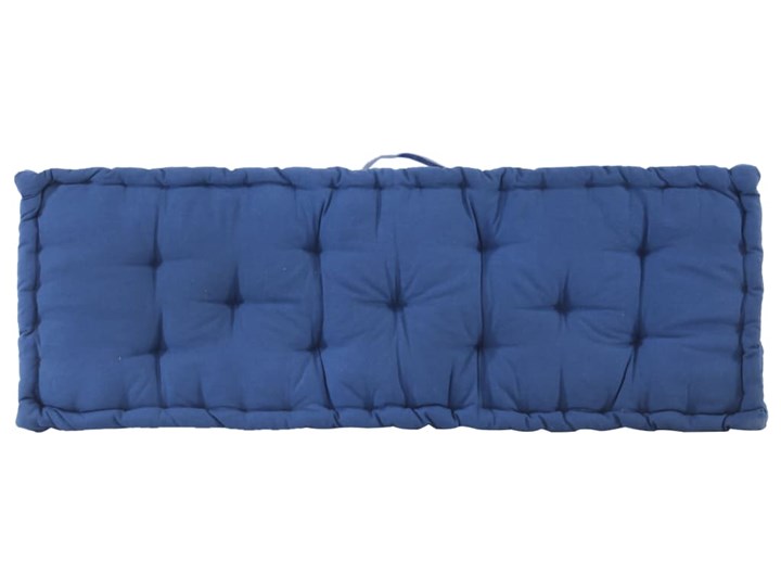 vidaXL Poduszka na podłogę lub palety, bawełna, 120x40x7 cm, błękitna Poduszka na ławkę Poduszka dekoracyjna Kolor
